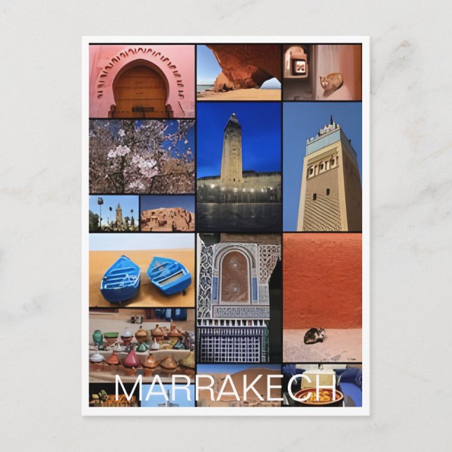 Cartão Postal Viagens vintage maroc maroc maroc Marrakech (Frente)