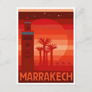Cartão Postal Viagens vintage maroc maroc maroc Marrakech