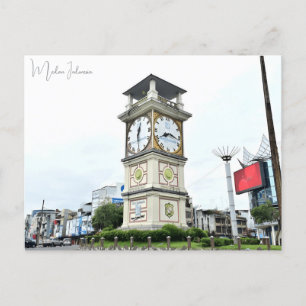 Cartão Postal viagens vintage Medan Indonesia Sumatra