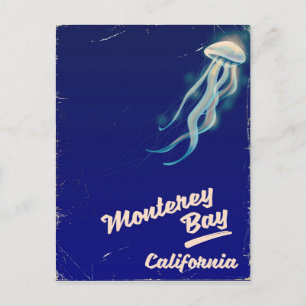 Cartão Postal Viagens vintage Monterey Bay California Jelly