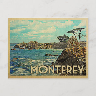 Cartão Postal Viagens vintage Monterey Postcard California