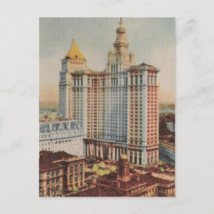 Cartão Postal Viagens vintage New York City USA -