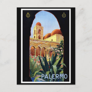 Cartão Postal viagens vintage "Palermo"