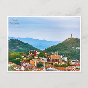 Cartão Postal viagens vintage plovdiv bulgaria CITY Búlgararie
