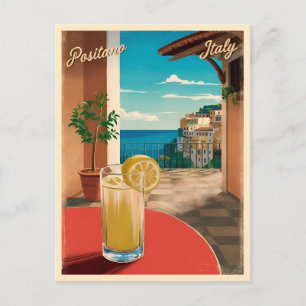 Cartão Postal Viagens vintage Positano Itália