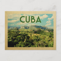 Viagens vintage postal Cuba