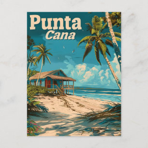 Cartão Postal Viagens vintage Punta Cana