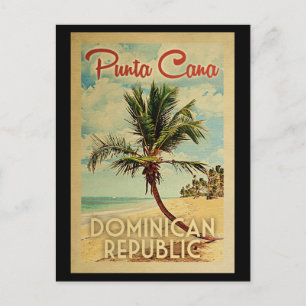 Cartão Postal Viagens vintage Punta Cana, República Dominicana