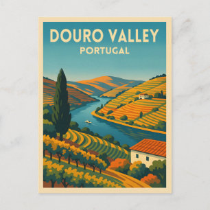 Cartão Postal Viagens vintage Retro Vale do Douro, Portugal Cêni