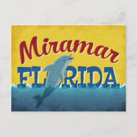 Viagens vintage Retroativa do golfinho Miramar Flo