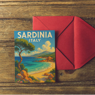 Cartão Postal Viagens vintage Sardenha Itália