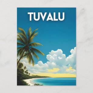 Cartão Postal Viagens vintage Tuvalu