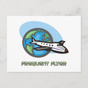 Cartão Postal Viajante: Avião passageiro frequente