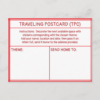 CARTÃO POSTAL Viajante (TPC)