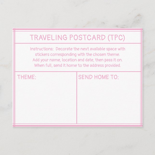 CARTÃO POSTAL Viajante (TPC) (Frente)
