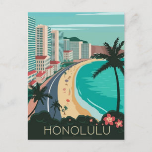 Cartão Postal Viajar para honolulu