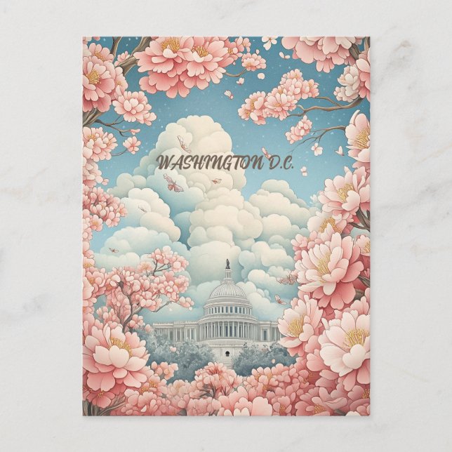 Cartão Postal Viajar para Washington D.C. (Frente)