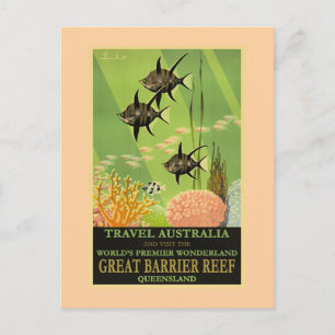 Cartão Postal Viaje pela Austrália, Grande Barreira de Coral,