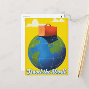 Cartão Postal Viaje pelo Mundo
