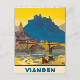 Cartão Postal Vianden, Luxemburgo