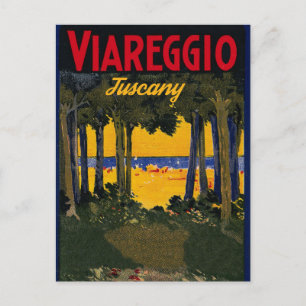 Cartão Postal Viareggio Beach, Toscana, Itália