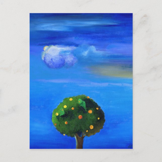 Cartão Postal Vias prateadas sobre a laranja 2012 (Frente)