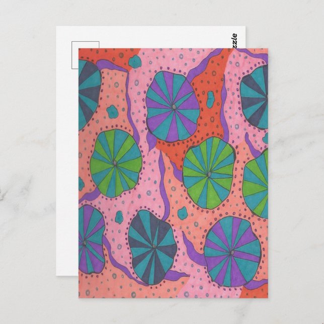 Cartão Postal Vibes Funky Retro (Frente/Verso)