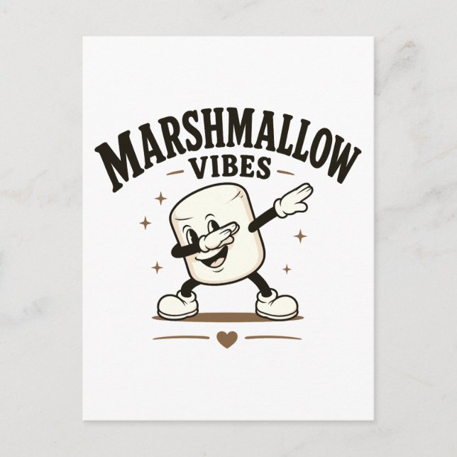 Cartão Postal Vibrações de marshmallow (Frente)