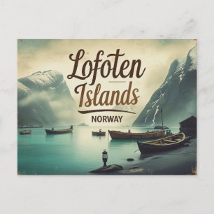 Cartão Postal Vibrações Retro de Lofoten