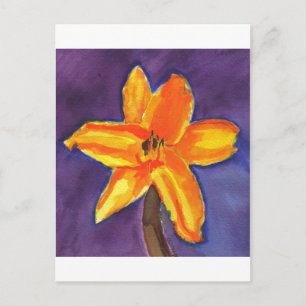 Cartão Postal Vibrant Day Lily
