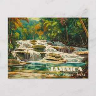 Cartão postal Vibrant Dunn's River Falls Jamaica