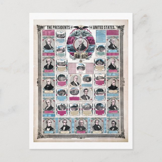 Cartão Postal Vice-Presidentes Políticos dos Estados Unidos (Frente)
