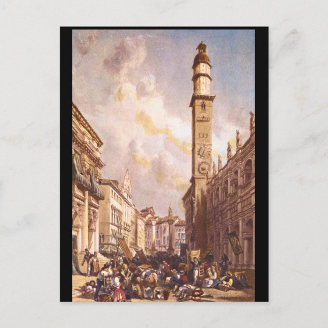 Cartão Postal Vicenza', James Duffield Harding_Engravings (Frente)