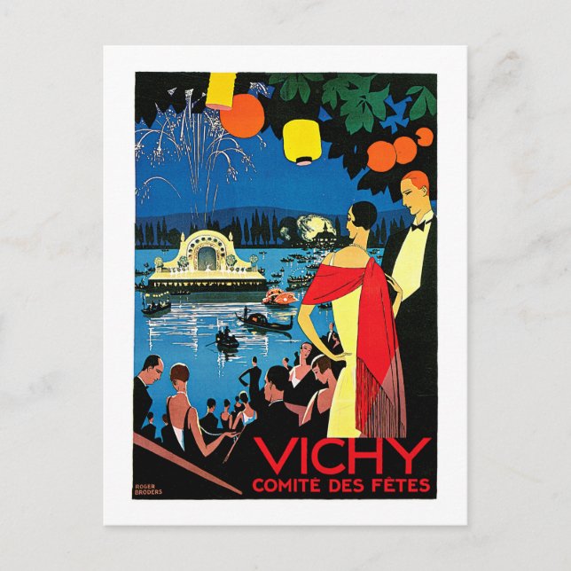 Cartão Postal Vichy Comite Des Fetes ~ França Viagem Art (Frente)