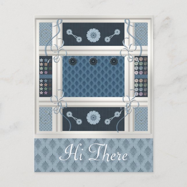 Cartão Postal Viciado em costura (Frente)