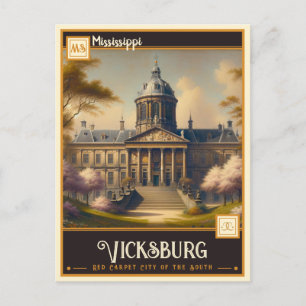 Cartão Postal Vicksburg, Mississippi Antigo