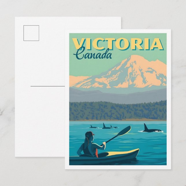 Cartão Postal Victoria Canada Vintage Travel  (Frente/Verso)