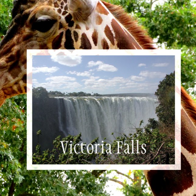 Cartão Postal Victoria Falls, Zâmbia, Zimbabué (Criador carregado)
