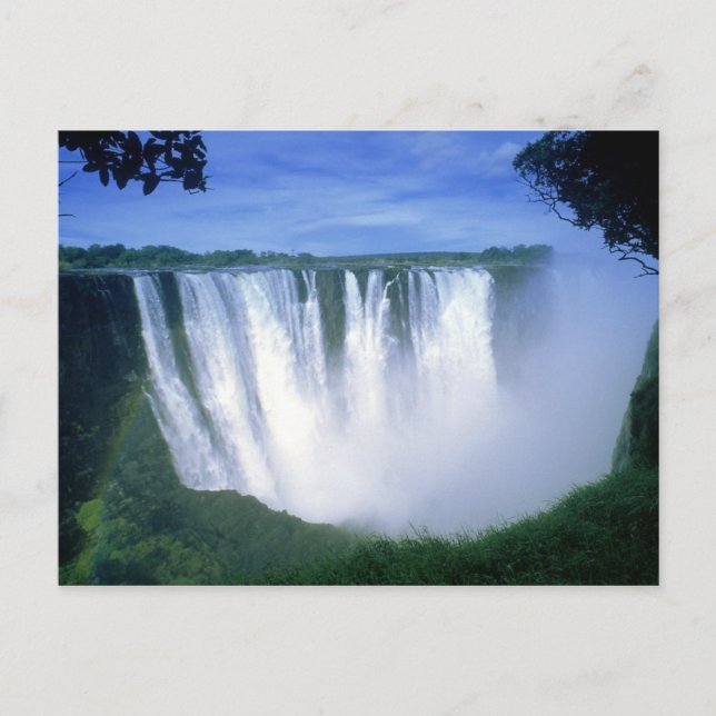 Cartão Postal Victoria Falls Zimbábue África (Frente)