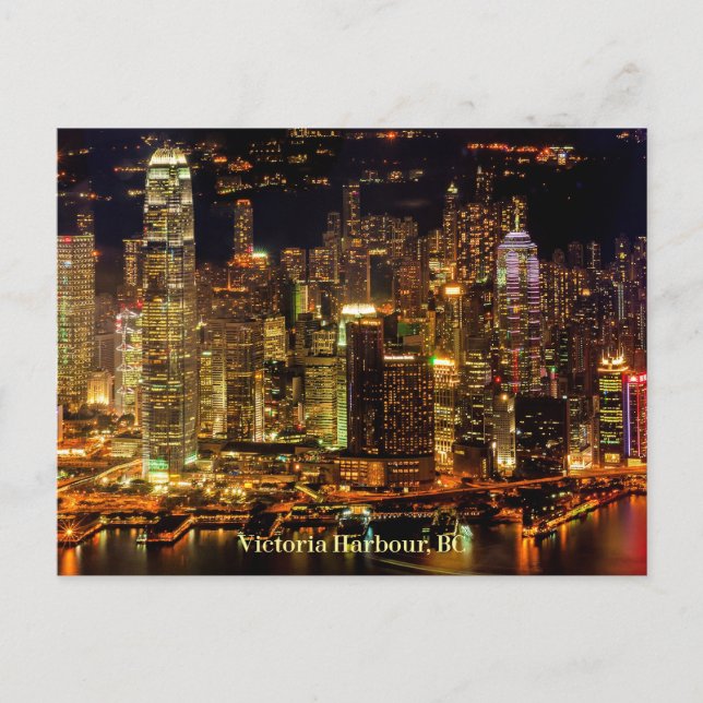 Cartão Postal Victoria Harbor, Colúmbia Britânica (Frente)