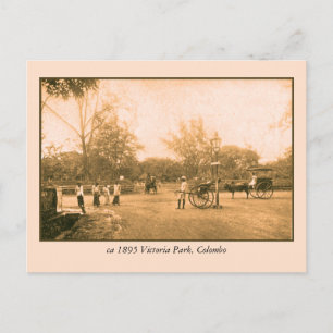 Cartão Postal Victoria Park Colombo Ceylon (Sri Lanka)