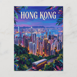 Cartão Postal Victoria Peak Hong Kong