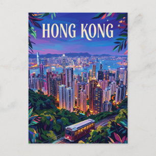 Cartão Postal Victoria Peak Hong Kong