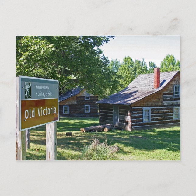 Cartão Postal Victoria, Península Superior do Michigan (Frente)