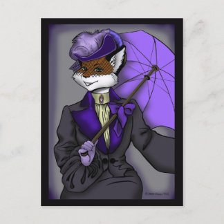Cartão Postal Victorian Fox Postcard