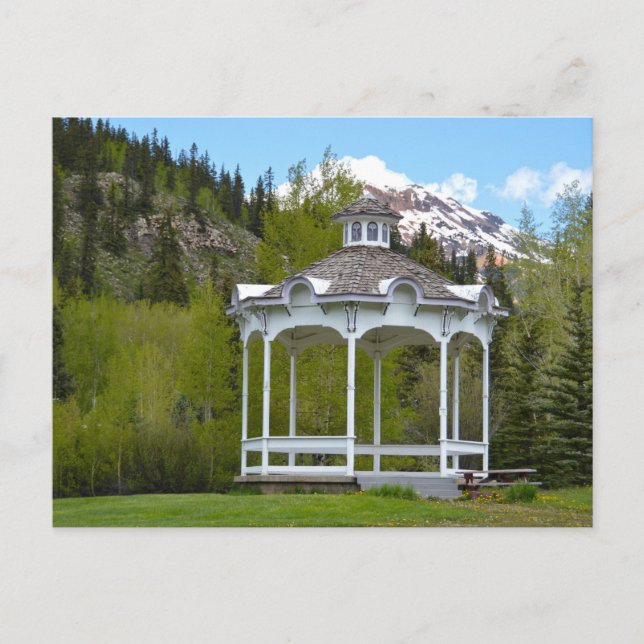 Cartão Postal Victorian Gazebo, Silverton, Colorado (Frente)