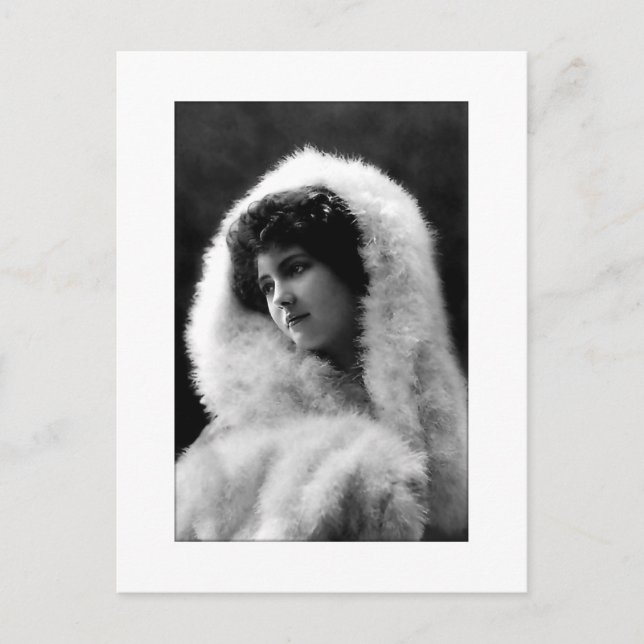 Cartão Postal victorian lady cameo style pose postcard (Frente)