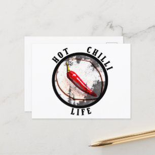 Cartão Postal Vida com pimenta quente 