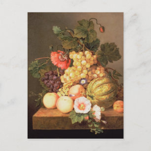 Cartão Postal Vida contínua com fruta