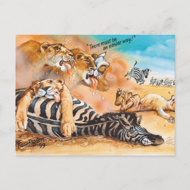 Cartão Postal Vida difícil (Frente)